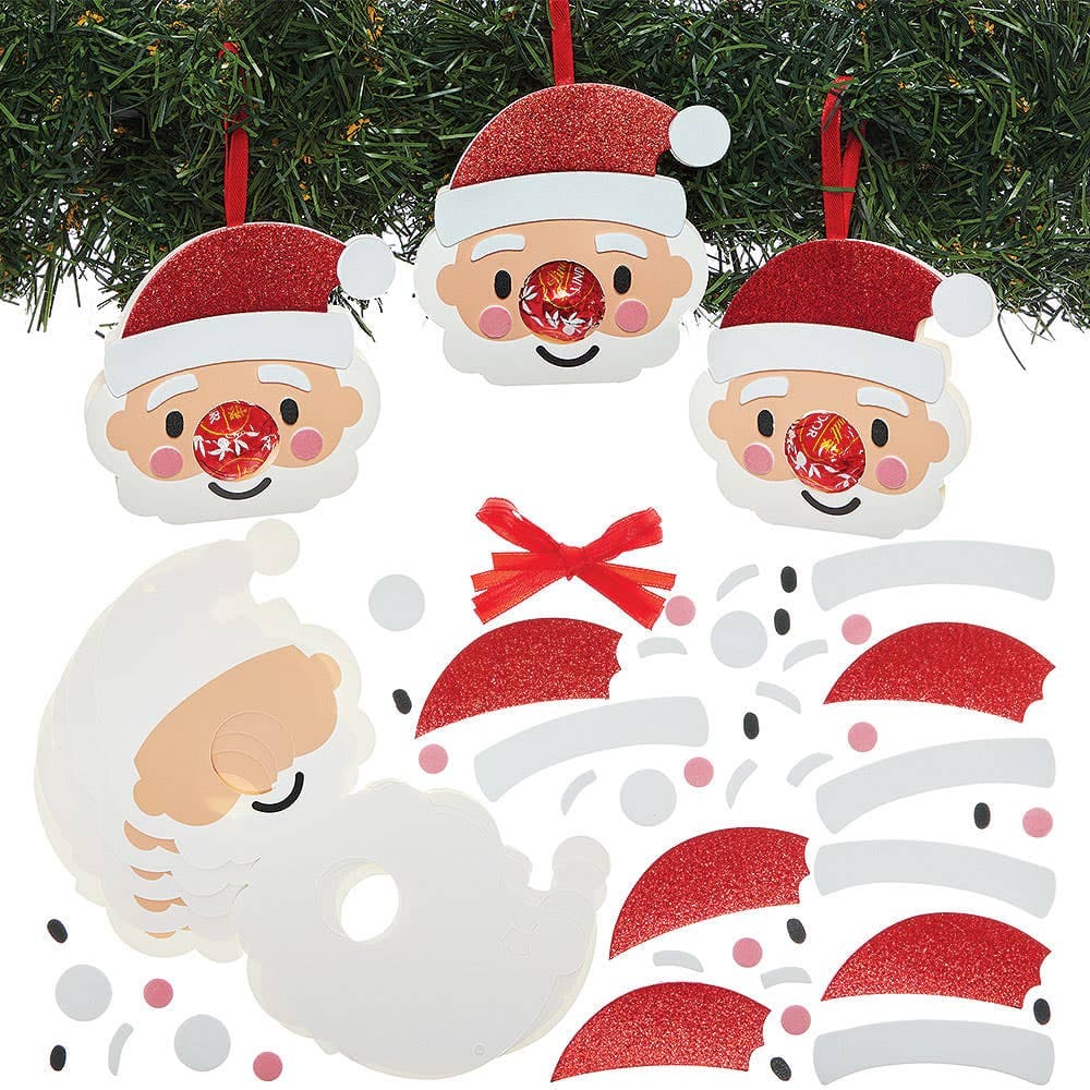 Santa Chocolate Holder Decorations (Pack of 8)