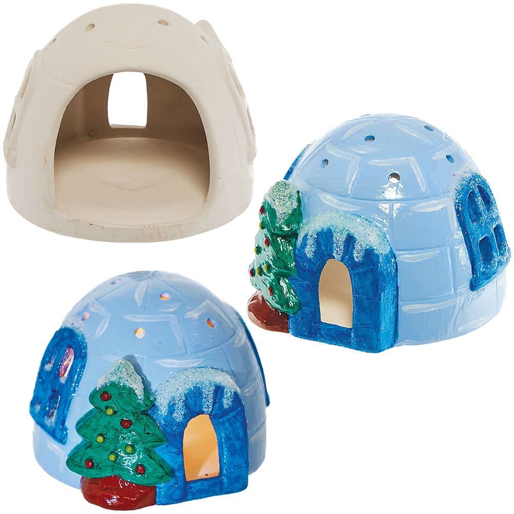 Igloo Ceramic Tealight Holders (Pack of 2)