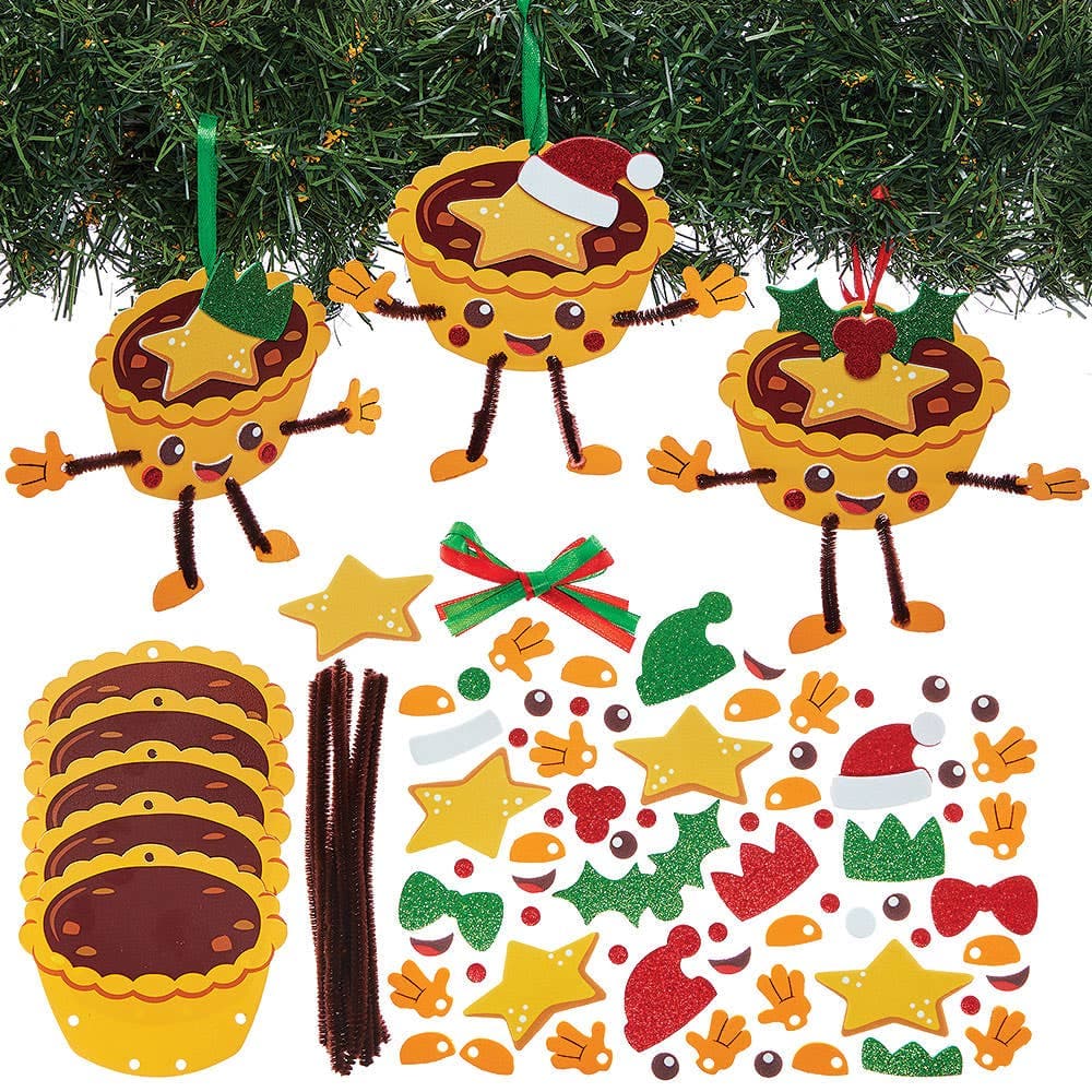 Mince Pie Decoration Kits (Pack of 8)