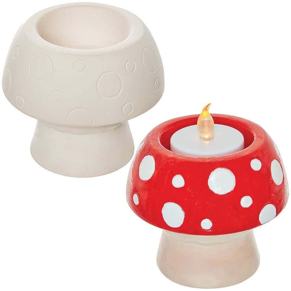 Toadstool Ceramic Tealight Holders (Pack of 2)