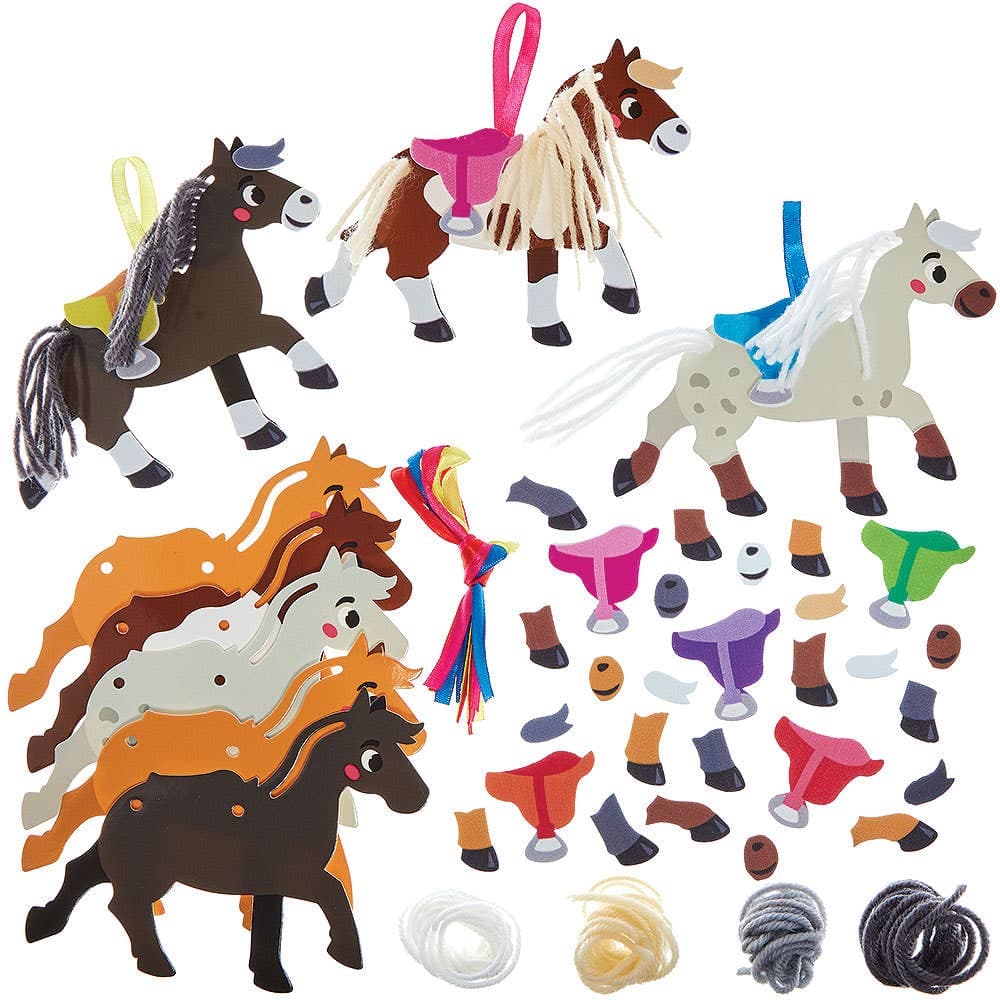 Horse Mix & Match Decoration Kits (Pack of 8)