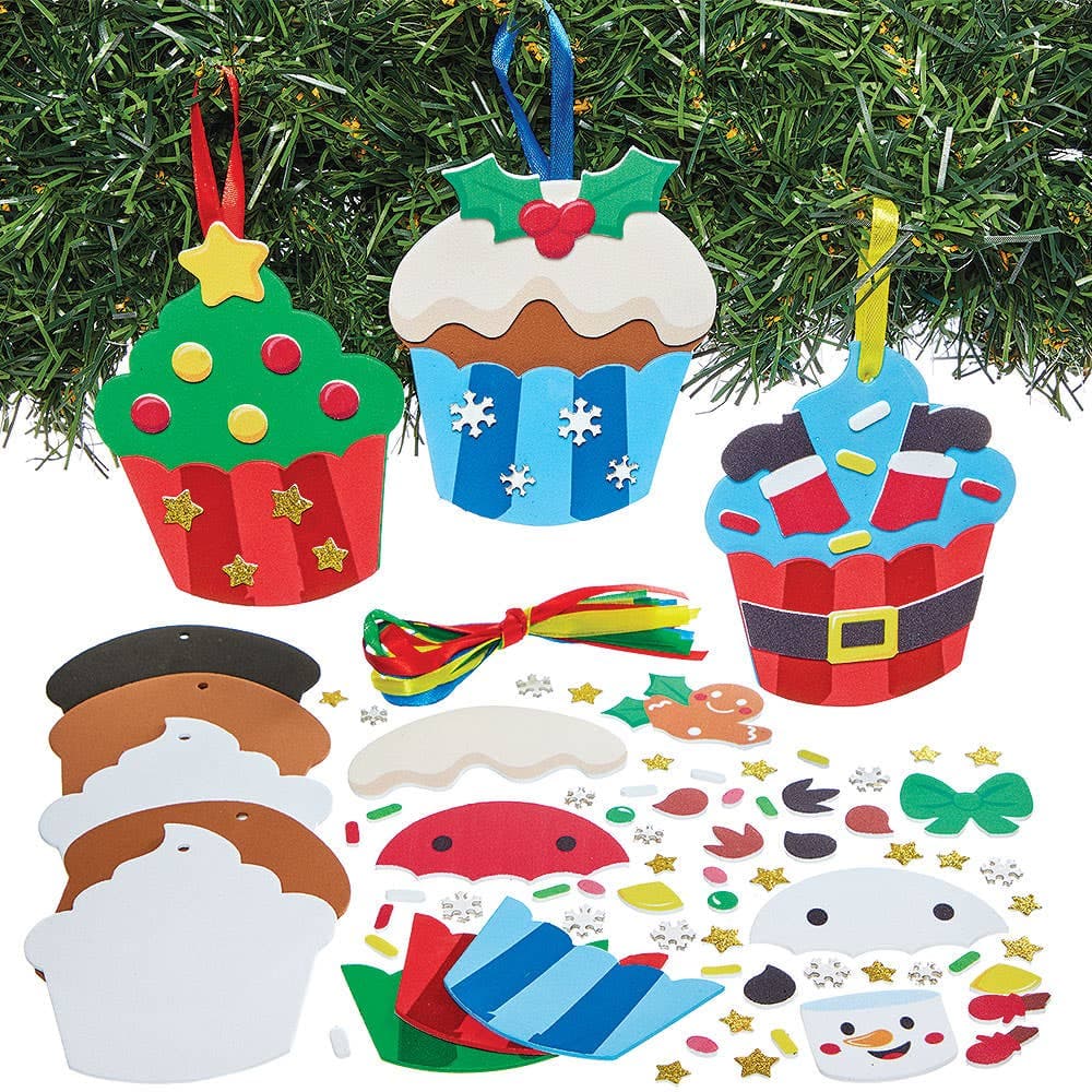 Christmas Cupcake Decoration Kits (Pack of 8)