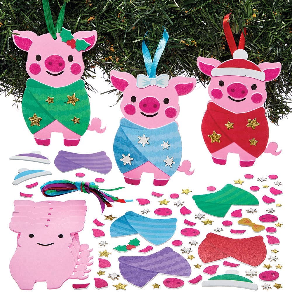 Pigs in Blankets Mix & Match Decoration Kits (Pack of 8)