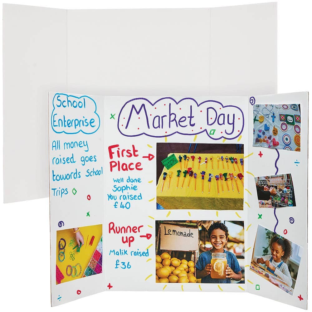 Small White Presentation Boards (Pack of 4)