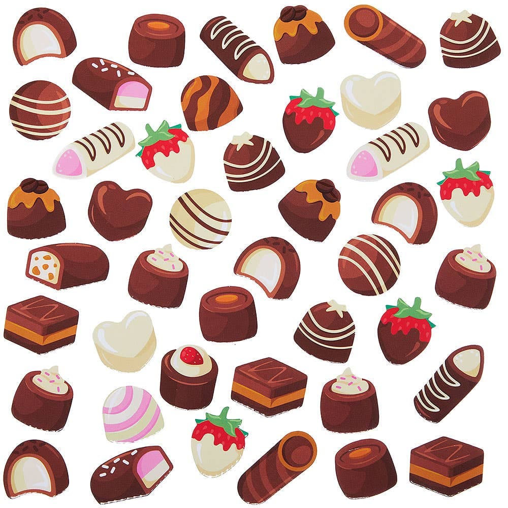 Chocolate Sweet Treats Foam Stickers (Pack of 120)