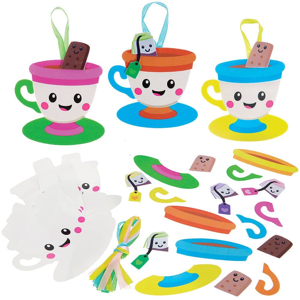 Teacup Mix & Match Decoration Kits (Pack of 8)