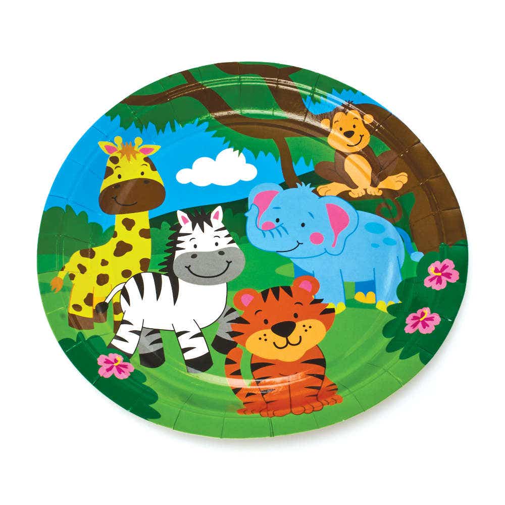 Jungle Chums Party Plates (Pack of 10) Party Tableware