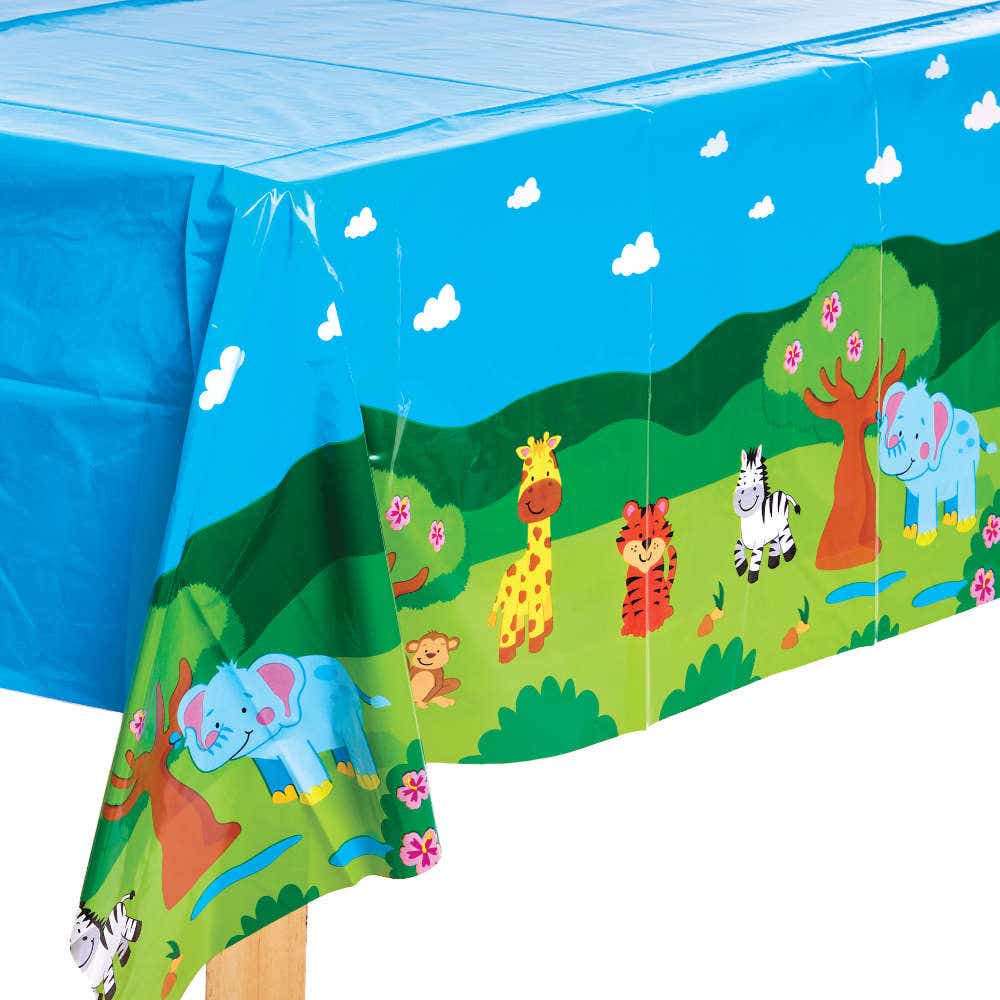 Jungle Chums Party Table Cover (Each) Party Tableware