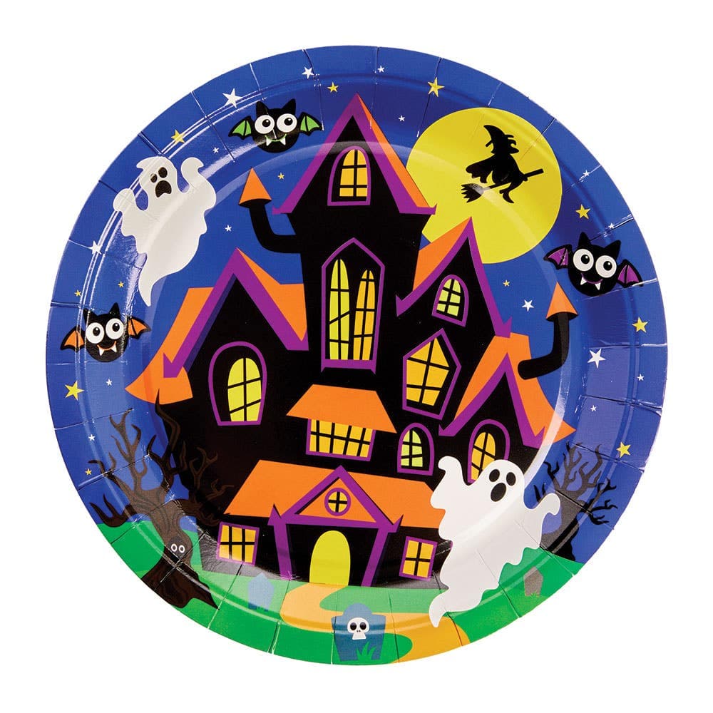 Halloween Party Plates (Pack of 10) Halloween Party Supplies, Paper Plates, 23cm Diameter