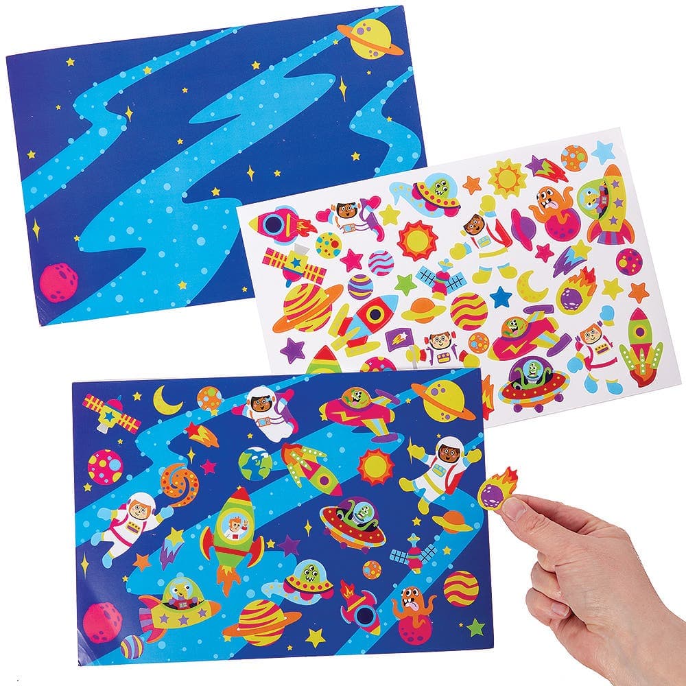 Solar System Sticker Scenes (Pack of 5) Art Craft Kits