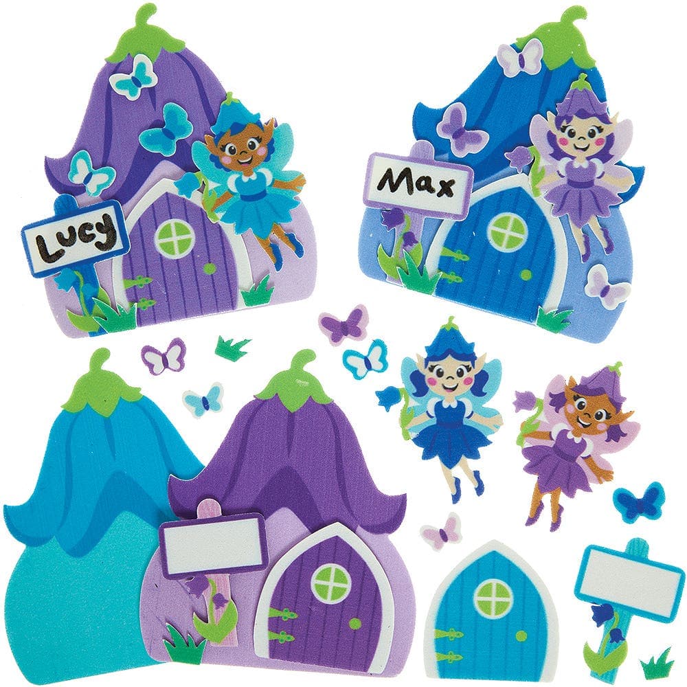 Bluebell Fairy Door Kits (Pack of 4) Decoration Craft Kits 4 door colours