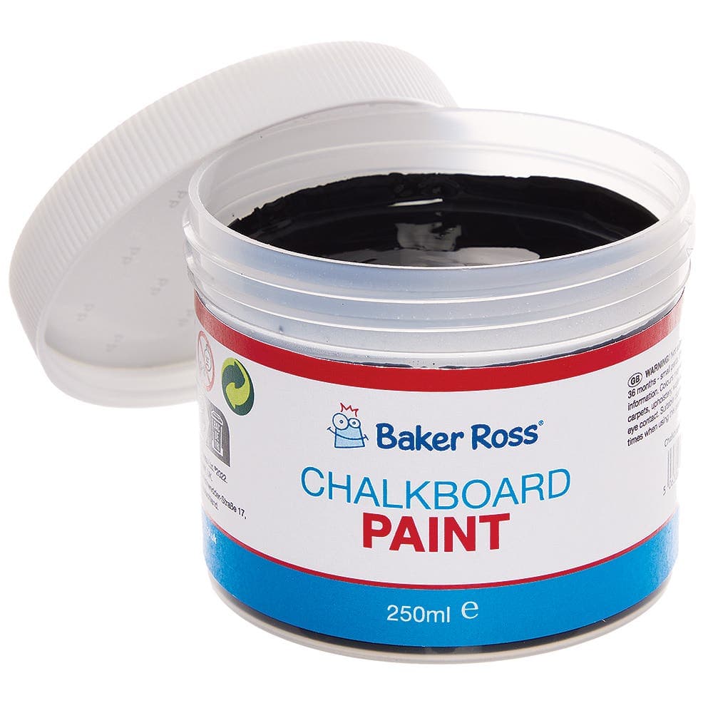 Chalkboard Paint 250ml (Per tub) Quick-Drying, Water Based, Black Chalk Paint, Art Materials