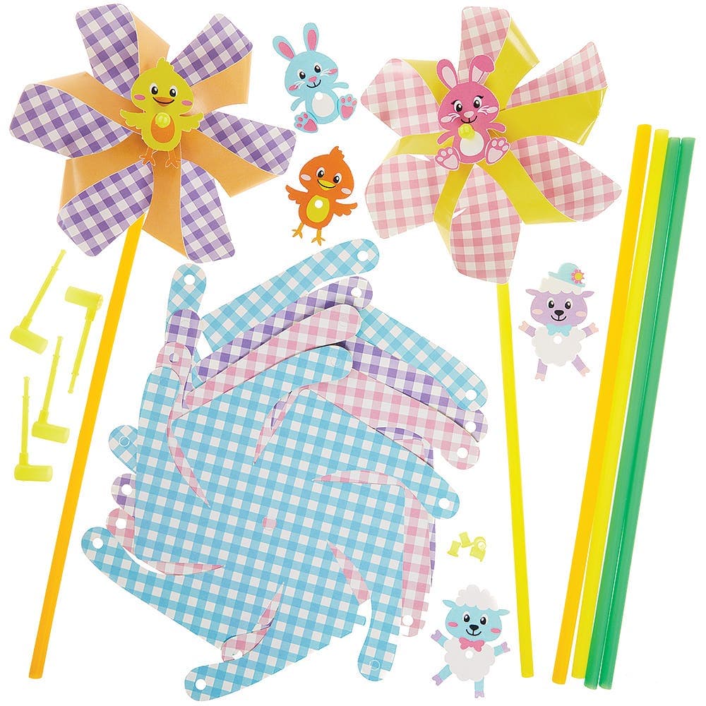 Easter Windmill Kits (Pack of 6) Easter Crafts For Kids