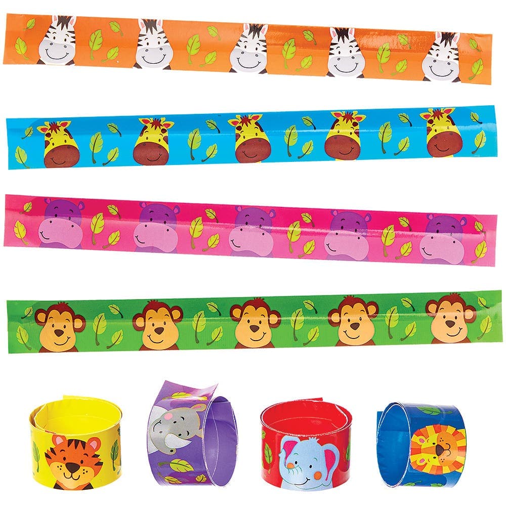 Jungle Chums Snap-On Bracelets (Pack of 8) Jewellery