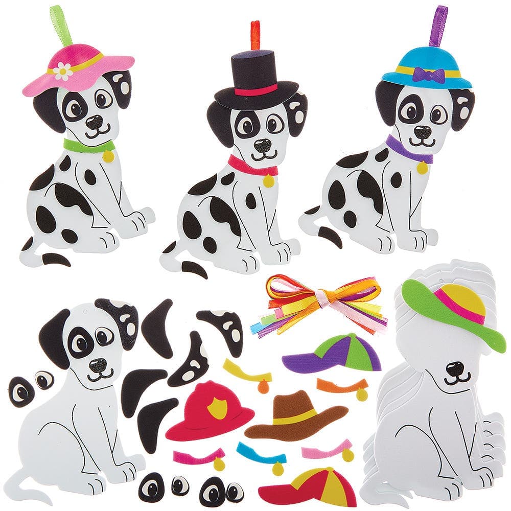 Dalmatian Dog Mix & Match Kits (Pack of 8) Art Craft Kits