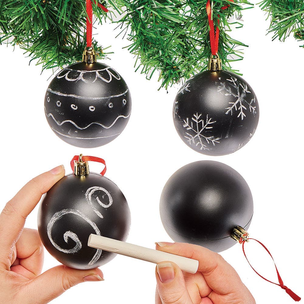 Chalk Baubles (Box of 4)