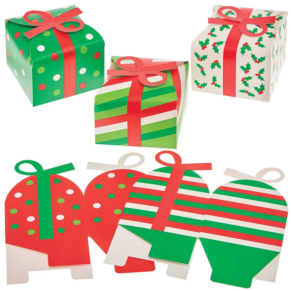 Christmas Present Gift Boxes (Pack of 10)