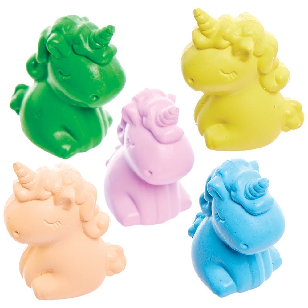 Unicorn Crayons (Pack of 8) Drawing 8 assorted colours - Pink, Orange, Yellow, Green, Peppermint, Blue, Teal & Purple