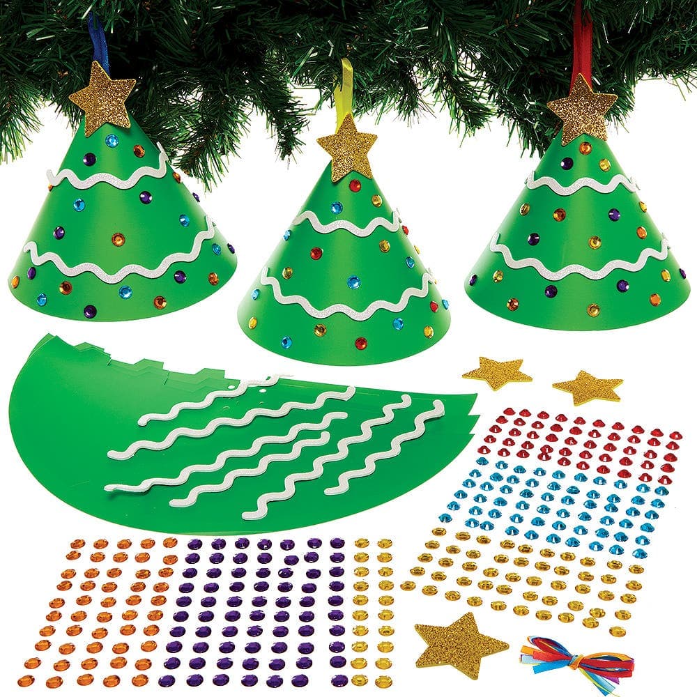 Christmas Tree Cone Decoration Kits (Pack of 6)