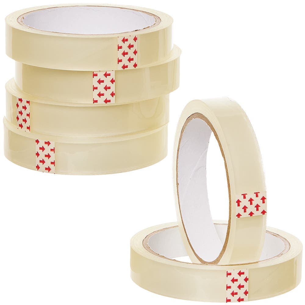 Clear Sticky Tapes (Pack of 6)