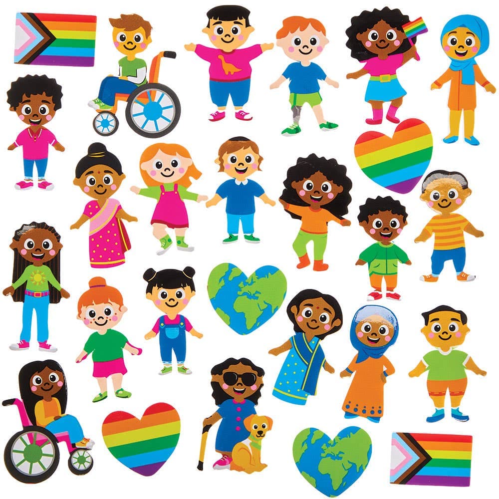 Diversity Foam Stickers (Pack of 200)