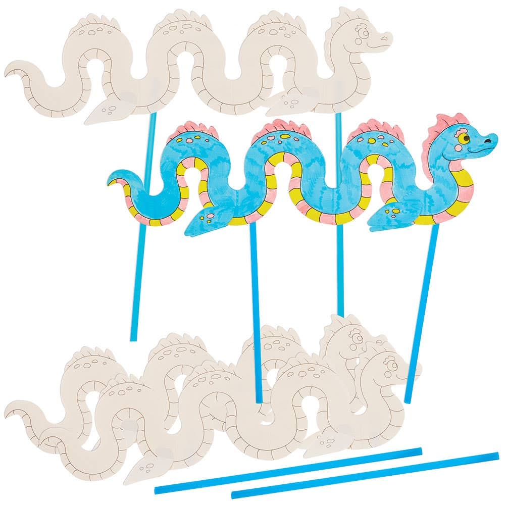 Loch Ness Monster Puppet Kits (Pack of 6)
