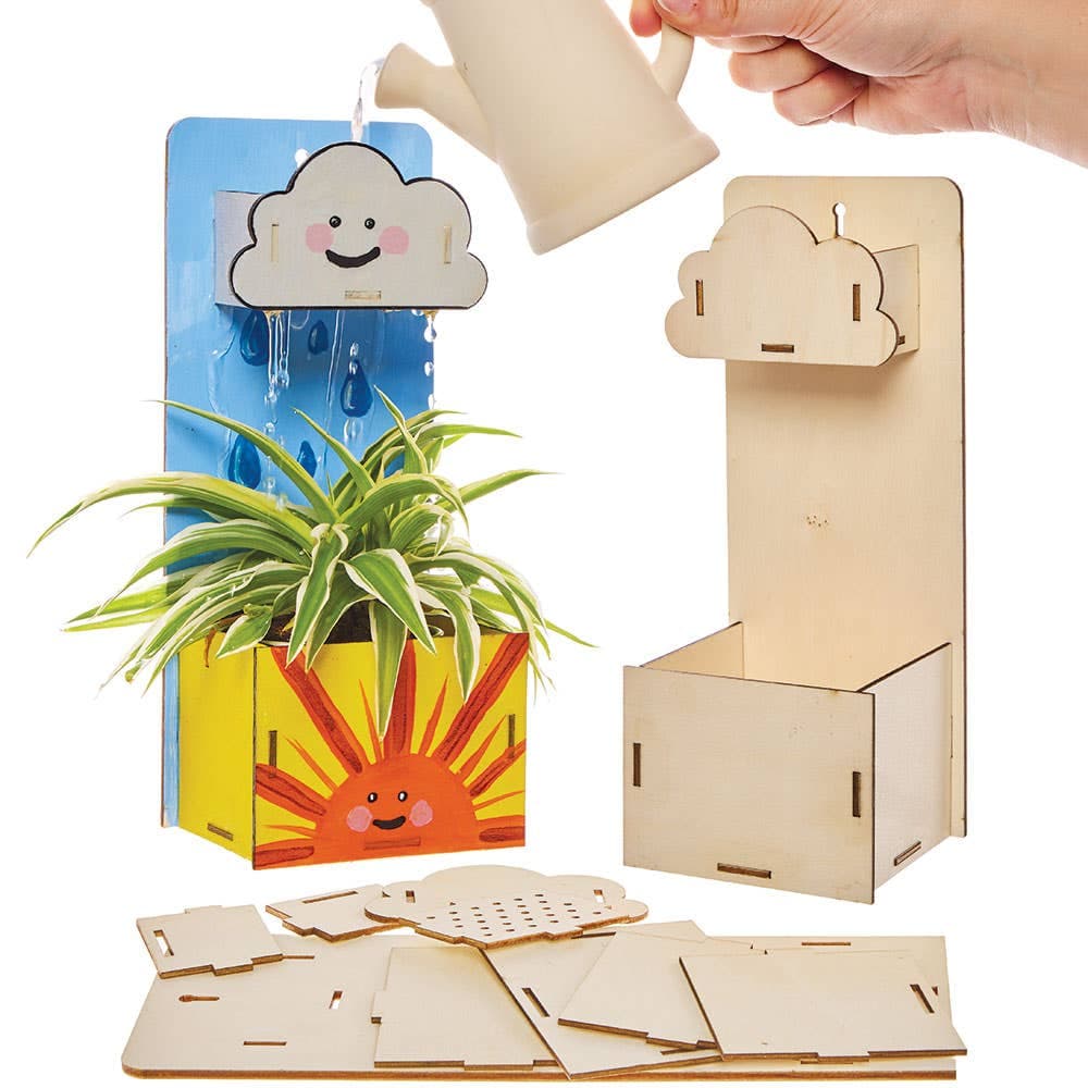 Rainy Days Wooden Flowerpot Kits (Pack of 2)