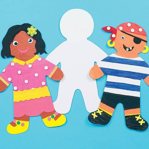 Large Person Card Shapes (Pack of 12) Craft Blanks & Bases