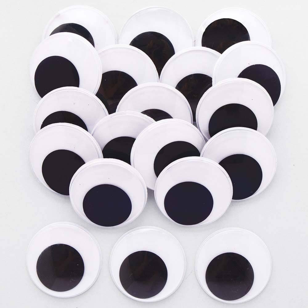 Giant Self-Adhesive Wiggle-Eyes (Pack of 30) Craft Embellishments
