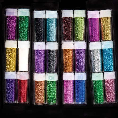 Glitter Shakers Bumper Value Pack (Pack of 24) Craft Embellishments