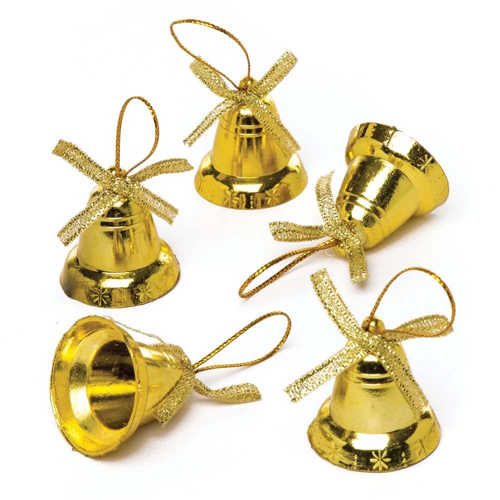 Gold Bells (Pack of 20) Craft Embellishments Gold