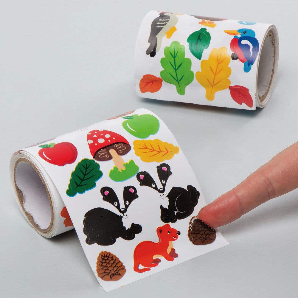Woodland Animal Sticker Rolls Value Pack (Pack of 600) Stickers