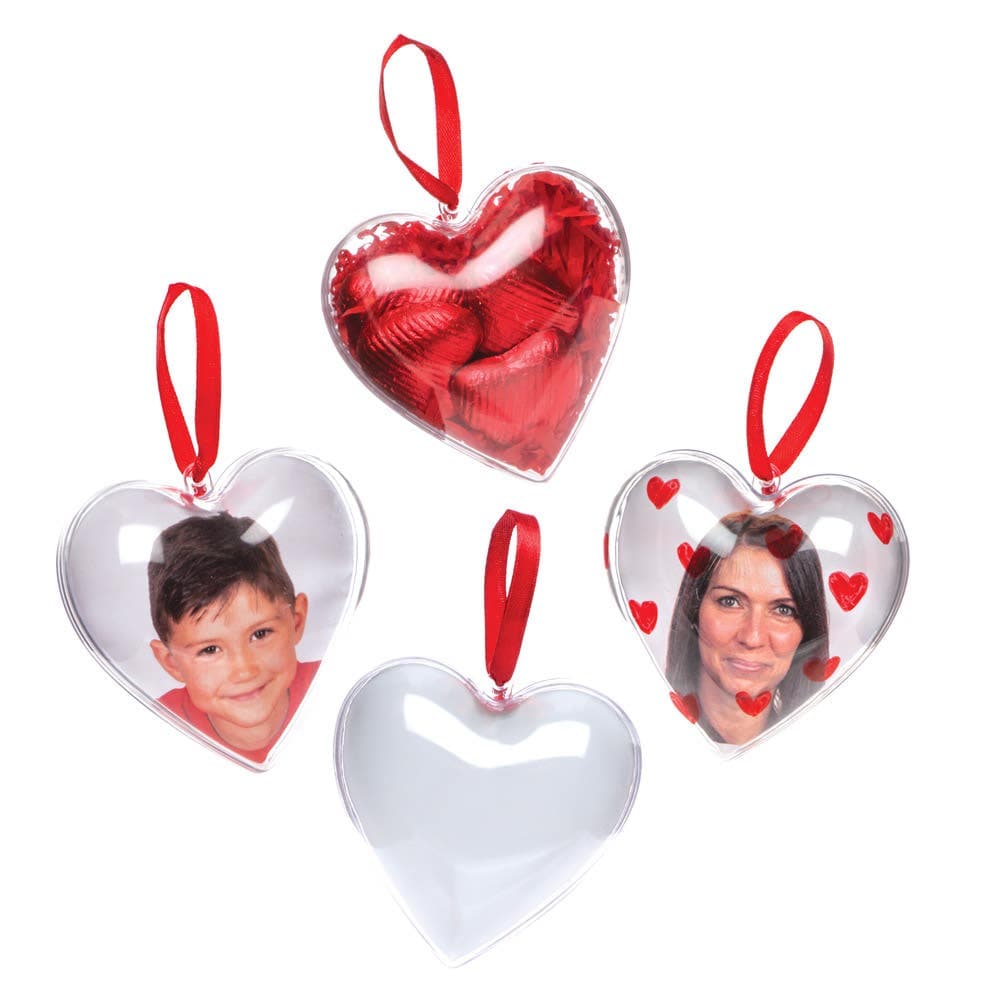 Heart Photo Baubles (Pack of 4) Decoration Craft Kits
