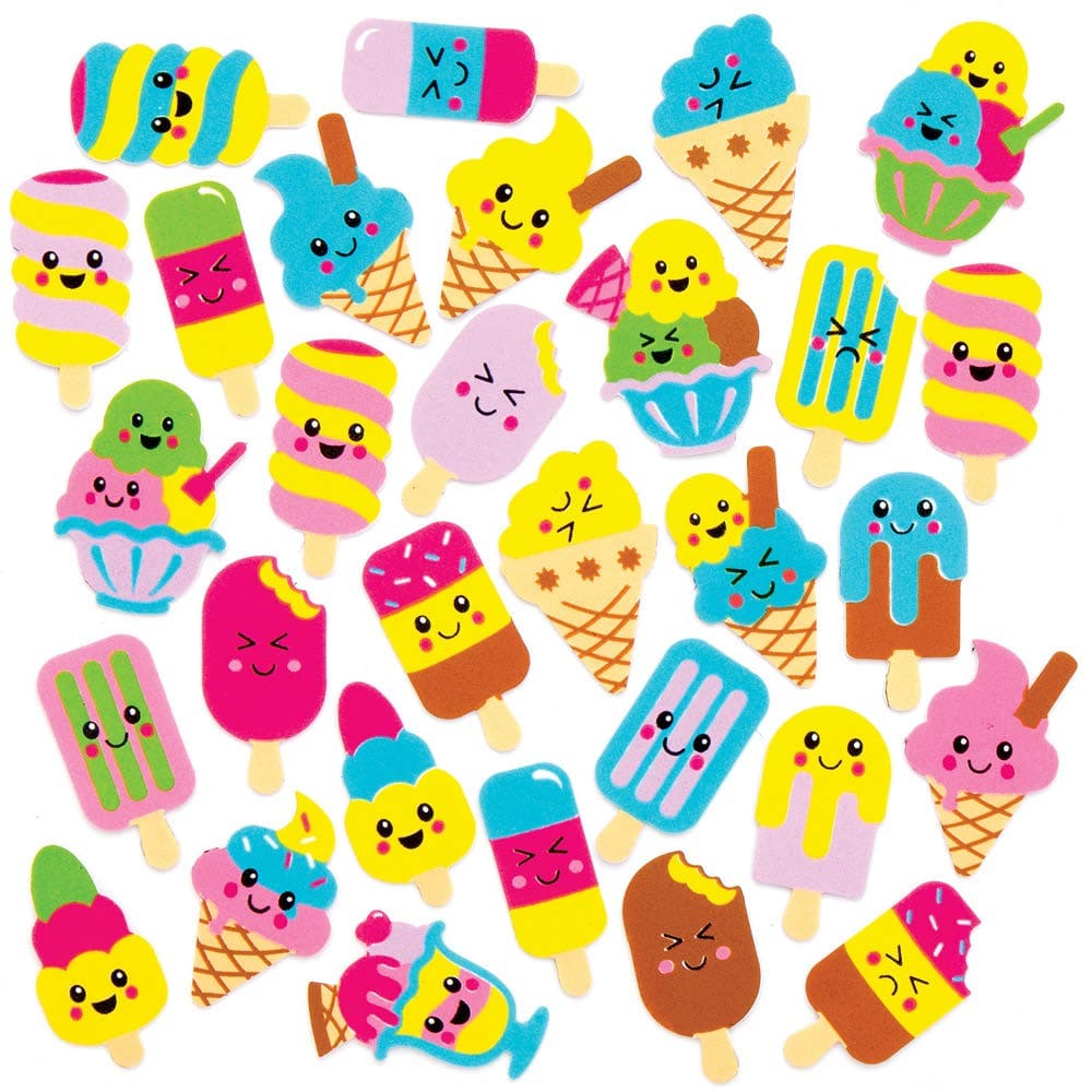 Ice Cream Foam Stickers (Pack of 120) Stickers