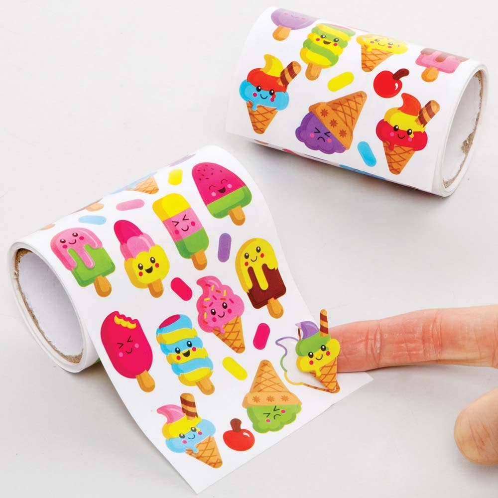 Ice Cream Sticker Rolls Value Pack (Pack of 940) Stickers