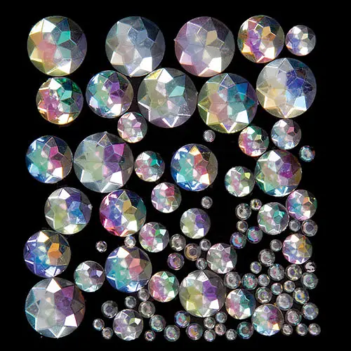 Iridescent Acrylic Jewels (Pack of 200) Craft Embellishments