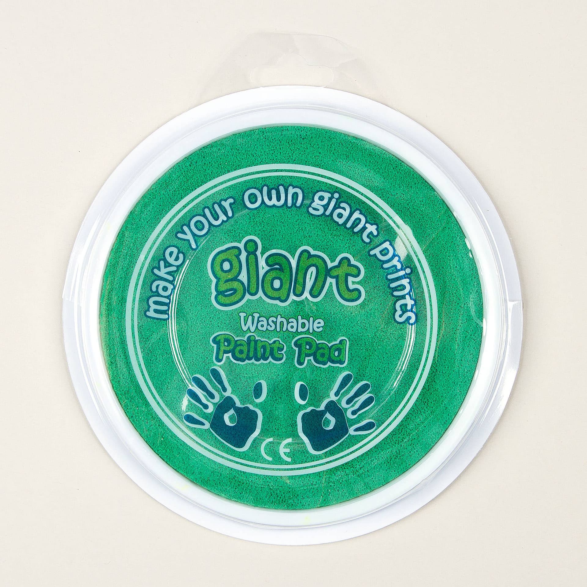 Dark Green Jumbo Paint Pads (Each) 15cm Ink Pad, Washable Paint, Art Supplies