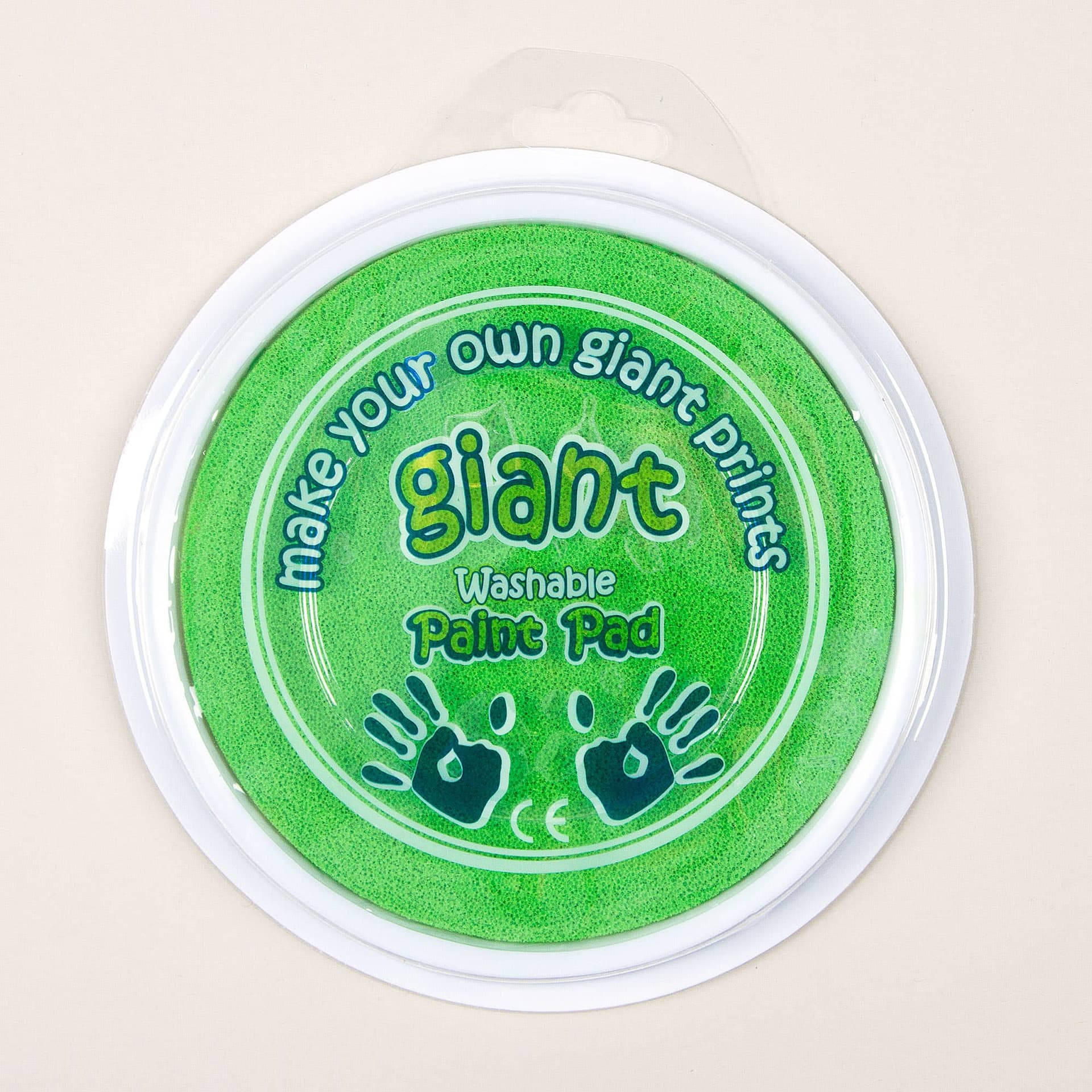 Lime Green Jumbo Paint Pads (Each) 15cm Ink Pad, Washable Paint, Art Supplies