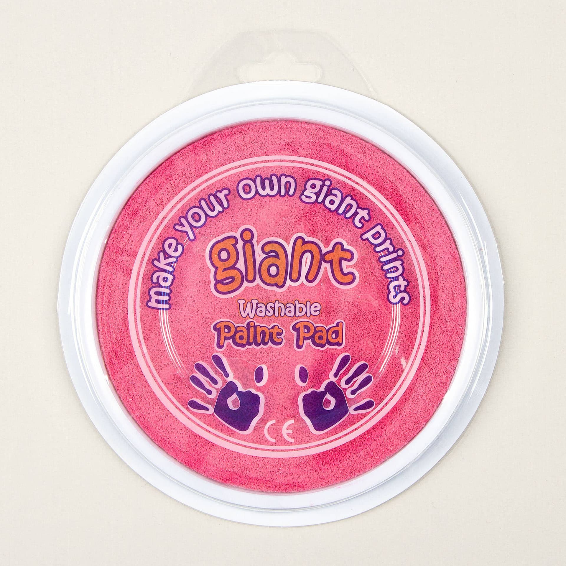 Pink Jumbo Paint Pads (Each) 15cm Ink Pad, Washable Paint, Art Supplies