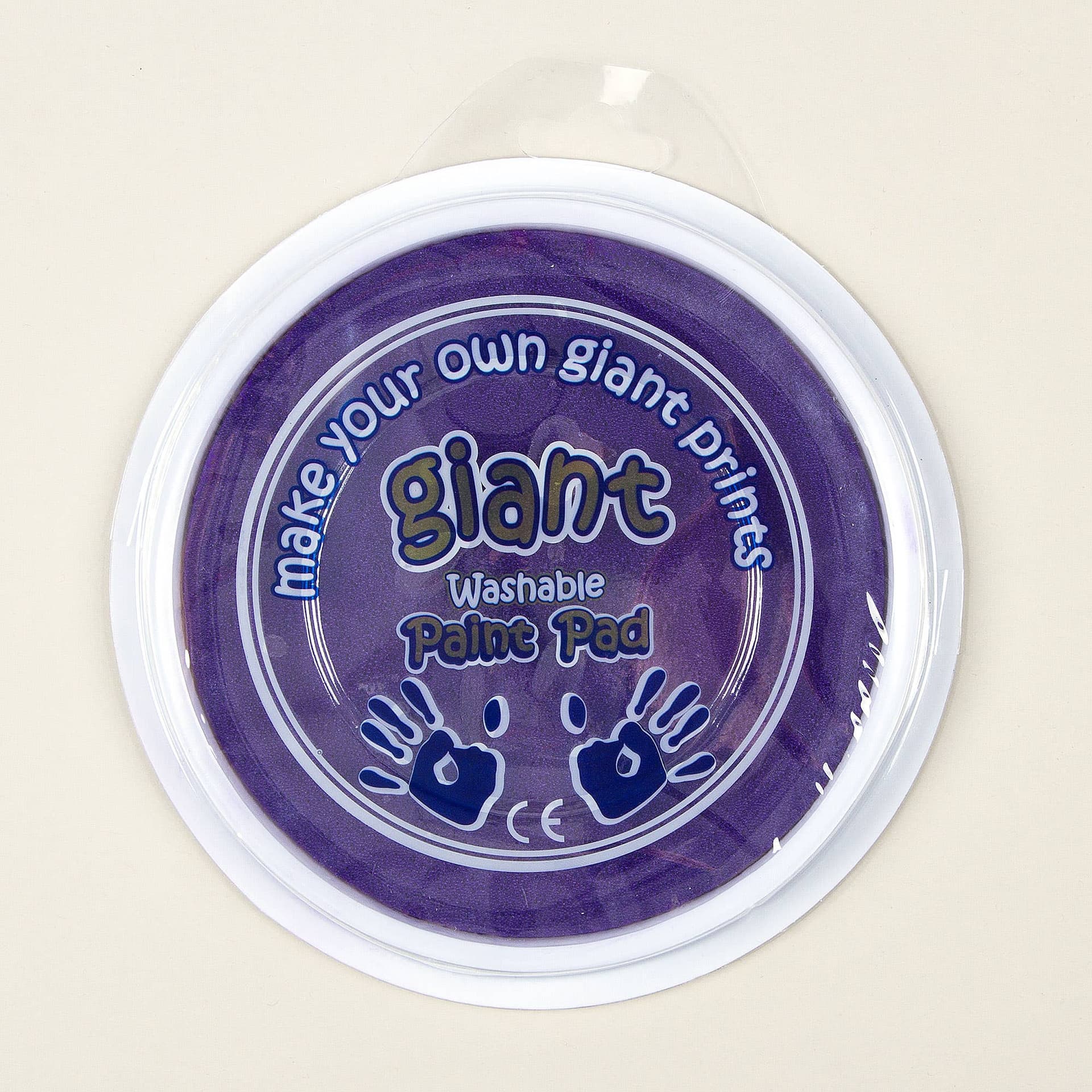 Purple Jumbo Paint Pads (Each) 15cm Ink Pad, Washable Paint, Art Supplies