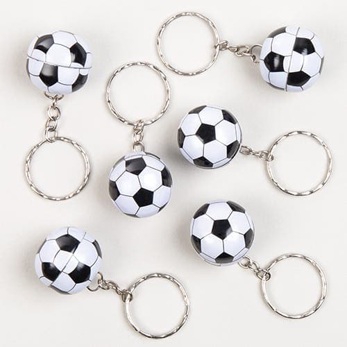 Football Keyrings (Pack of 12) Pocket Money Toys