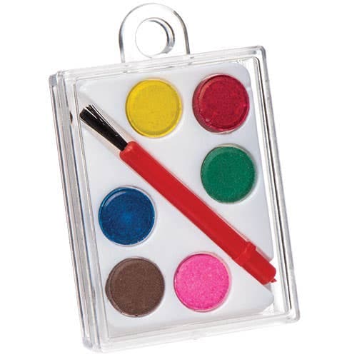 Mini Paint Sets (Pack of 5) Art Supplies, Art Materials 6 assorted colours - Pink, Green, Brown, Blue, Yellow & Red