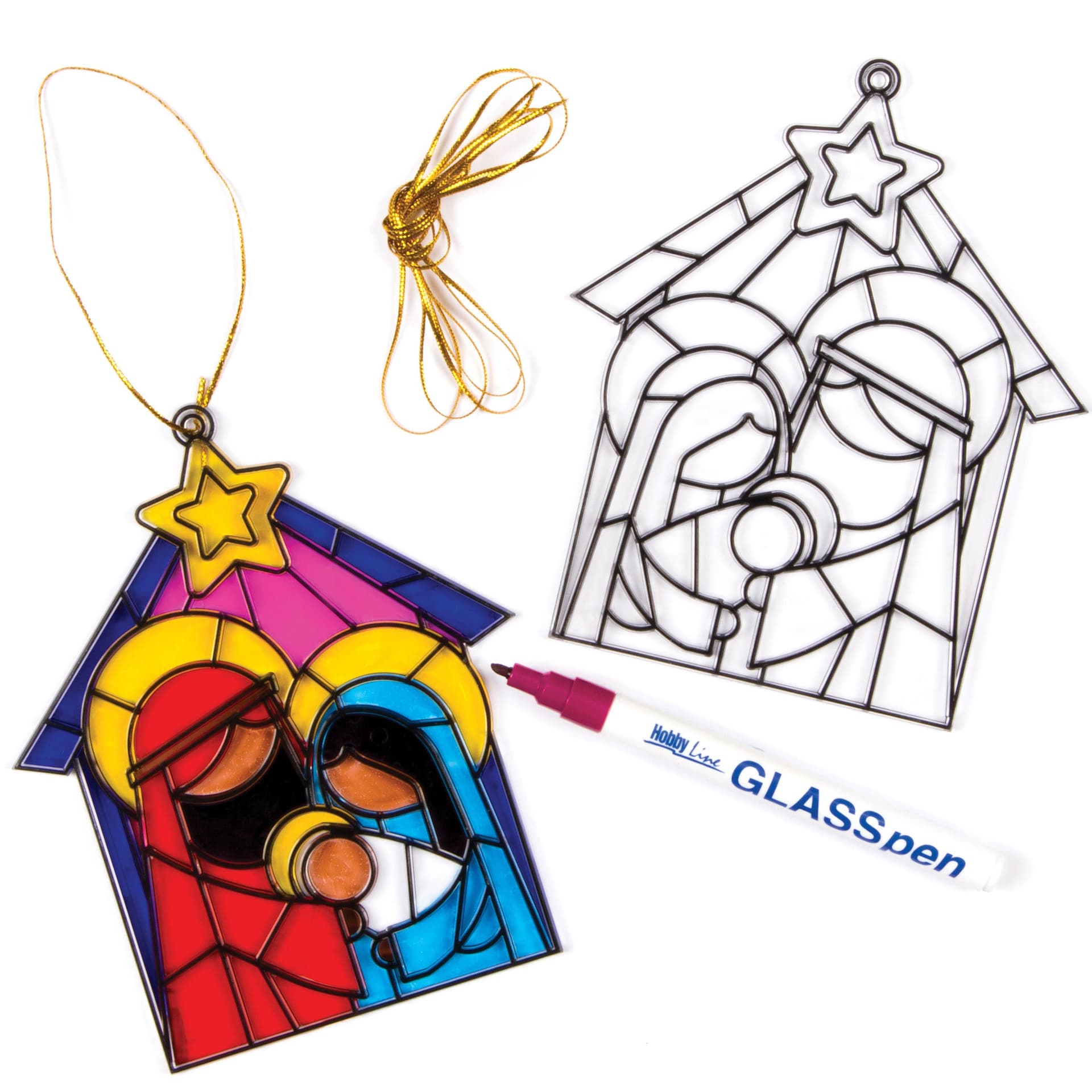 Nativity Suncatchers (Pack of 4) Christmas Crafts
