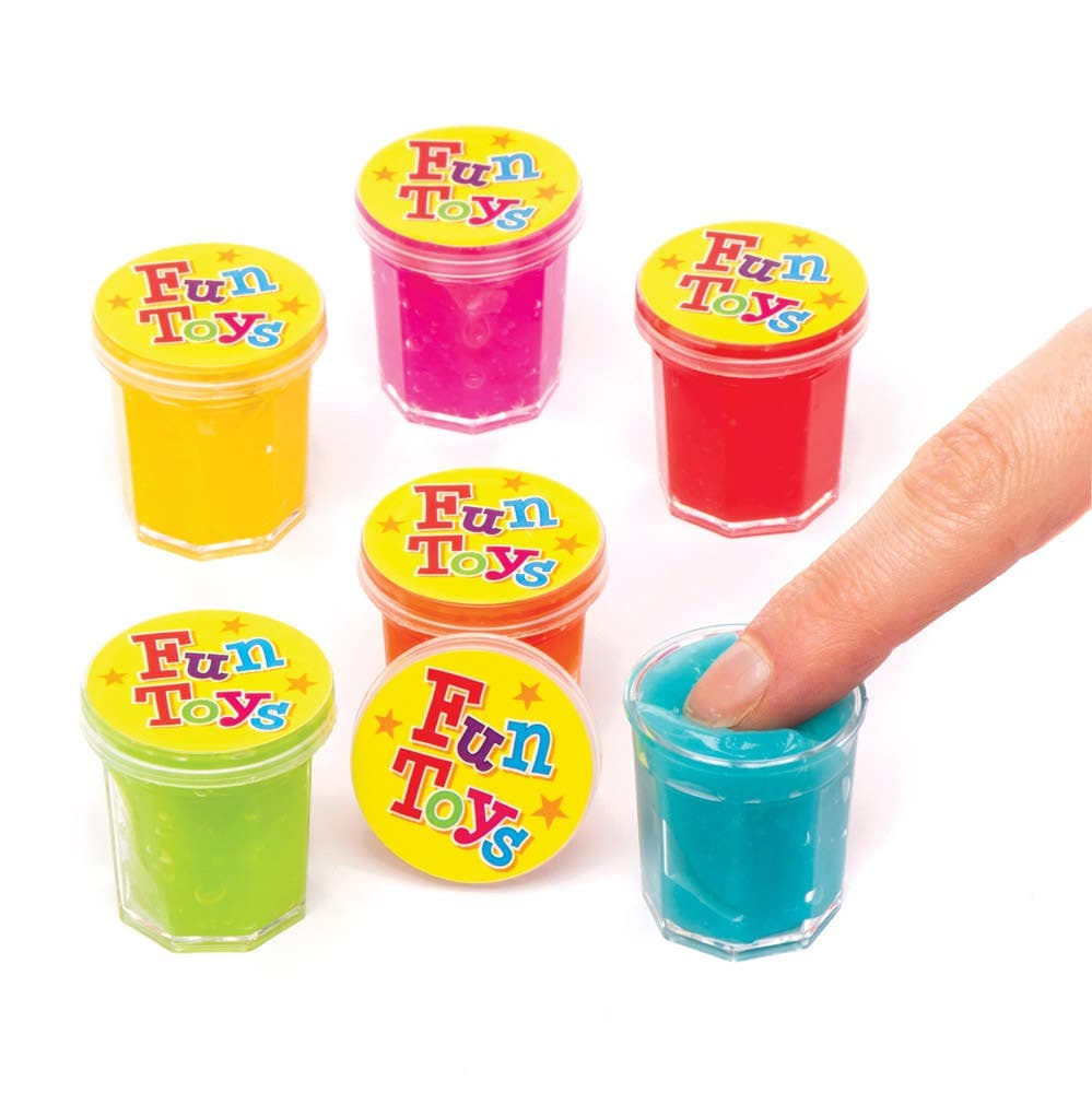 Noise Putty (Pack of 6) Soft & Sensory Toys 6 assorted colours - Red, Orange, Yellow, Green, Blue & Purple