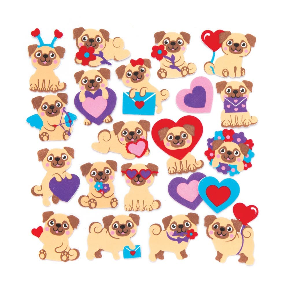 Pugs Foam Stickers (Pack of 120) Stickers