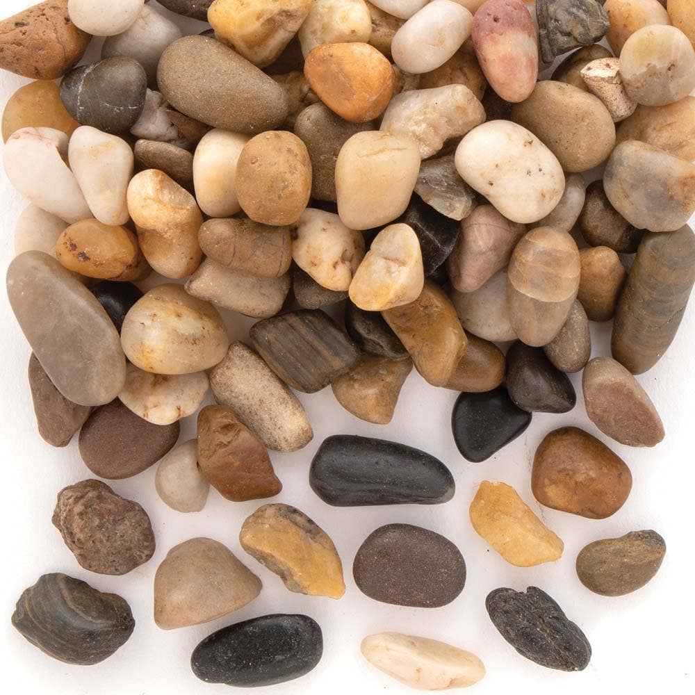 River Pebbles (Pack of 200) Varying Shapes, Sizes & Colours, 1cm-2cm, Approx. 1kg
