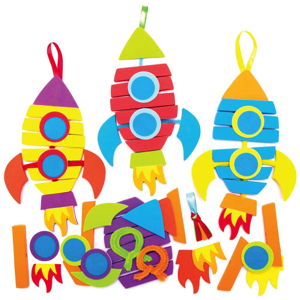 Rocket Mix & Match Stacking Kits (Pack of 6) Art Craft Kits