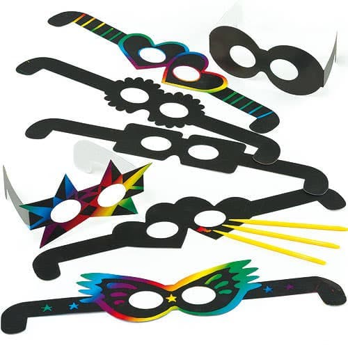 Scratch Art Glasses (Pack of 12) Art Craft Kits