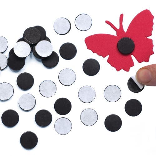 Self-Adhesive Magnetic Discs (Pack of 150) Craft Embellishments, 12mm