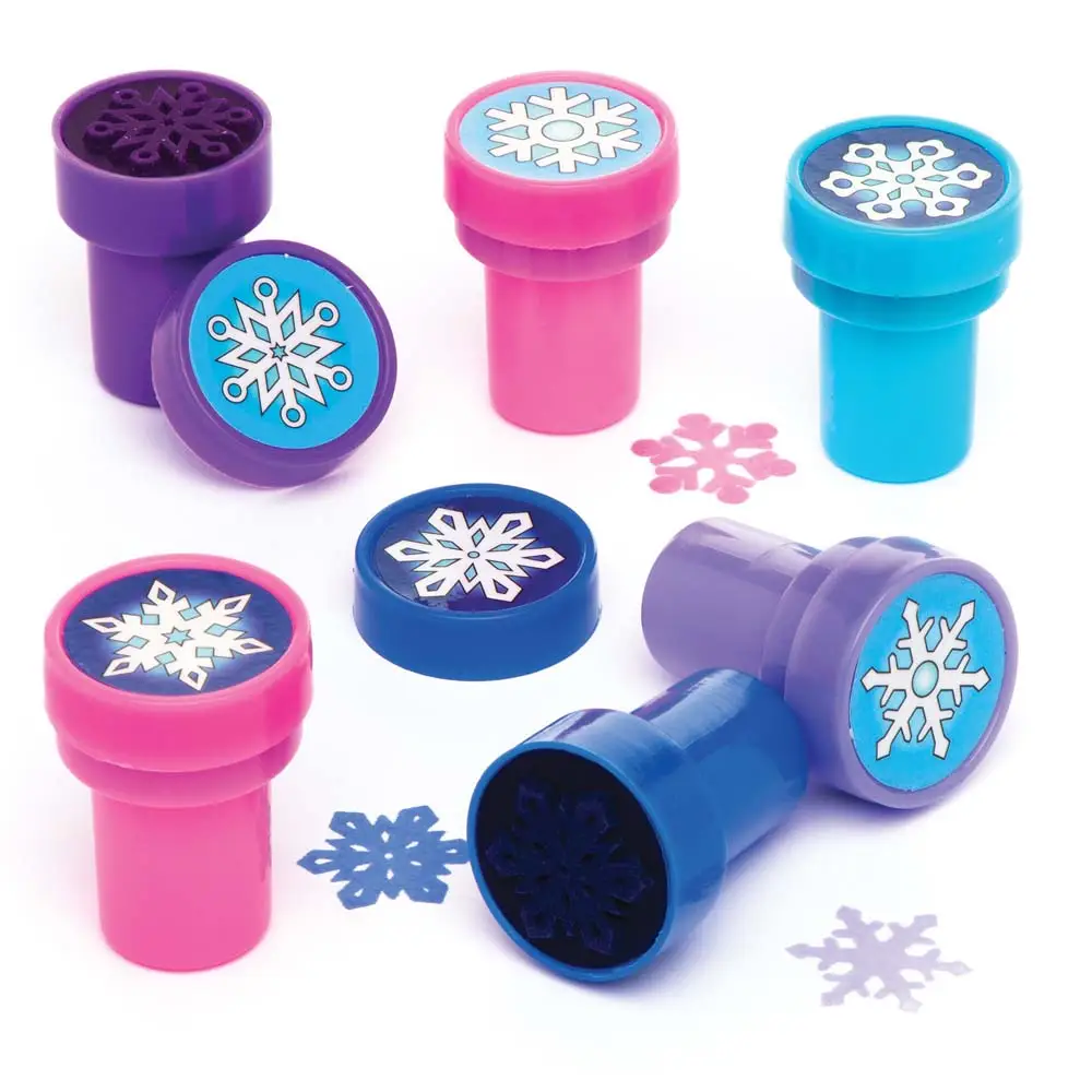 Snowflake Self-Inking Stampers (Pack of 10) Small Toys